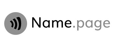 Name.page Brand Logo